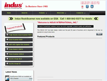 Tablet Screenshot of indususa.com